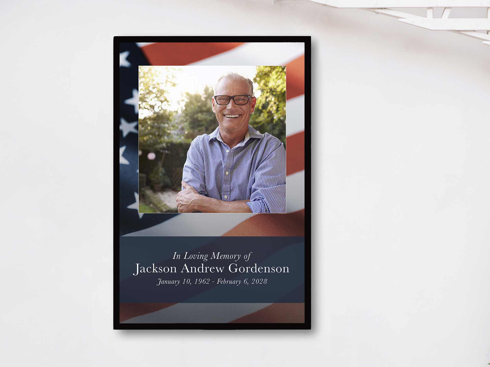 Easel Sign (In Frame) Sample