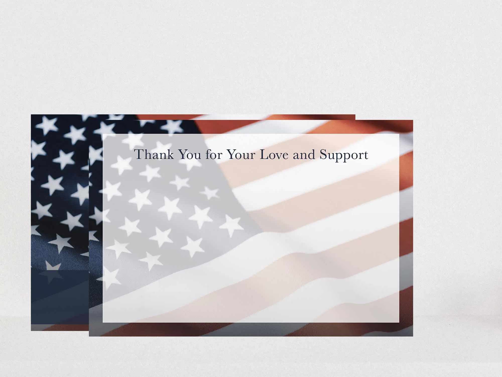 Thank You Card Back Blank