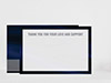 Thank You Card Back Blank