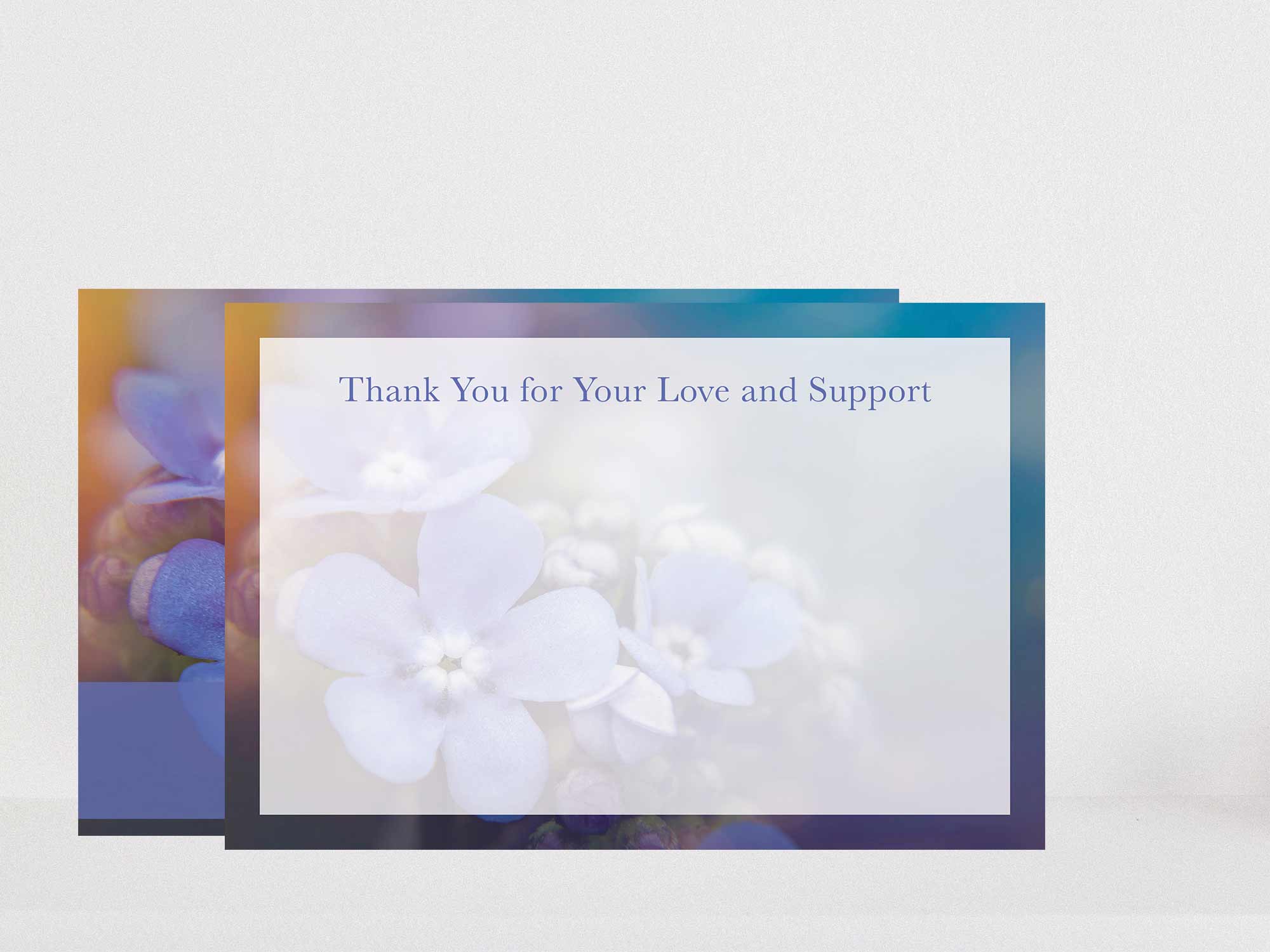 Thank You Card Back Blank Sample