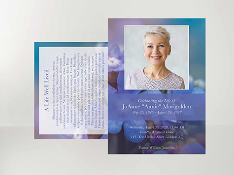 Memorial Cards Sample