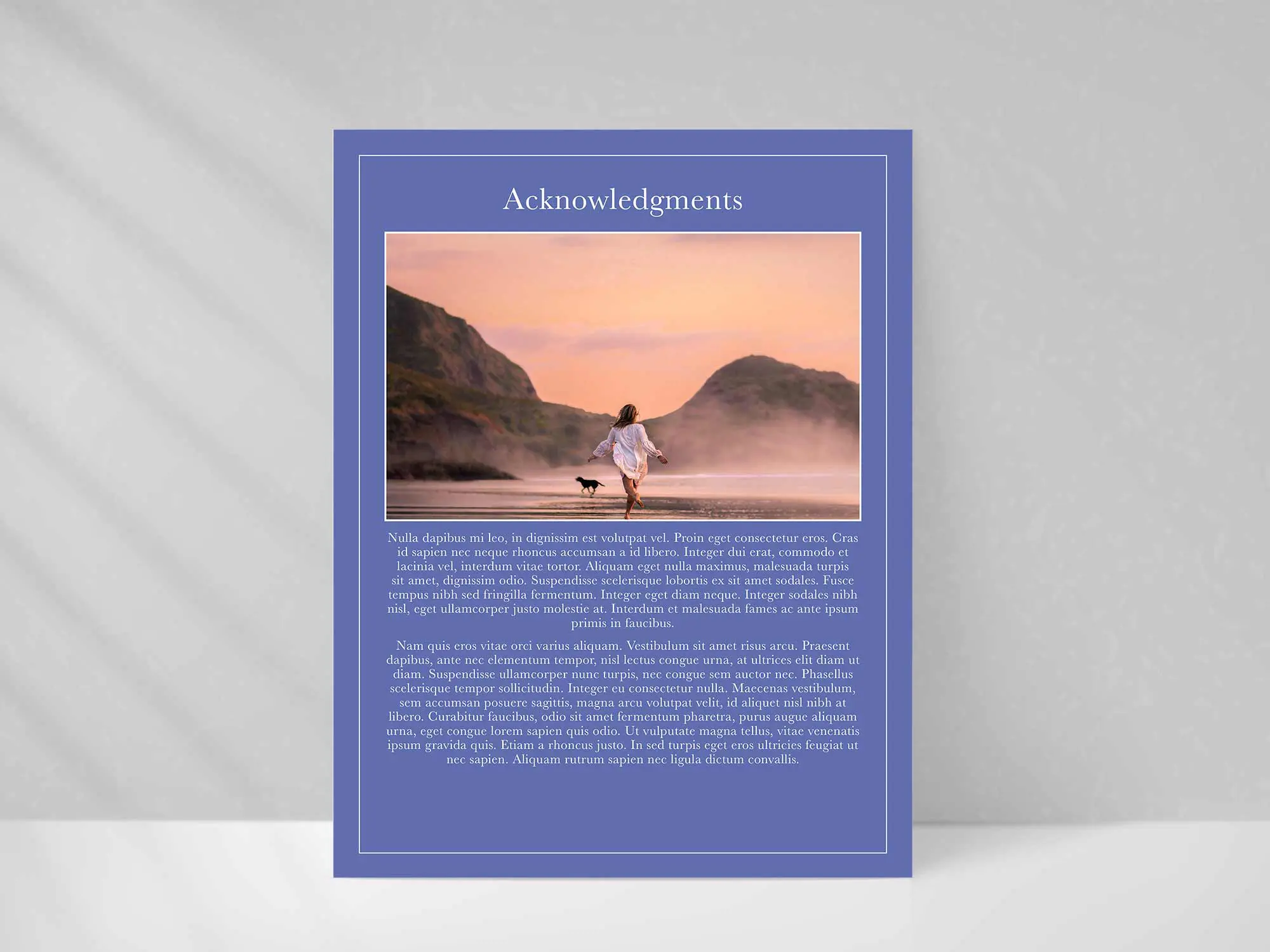 Half Text Page Style Sample