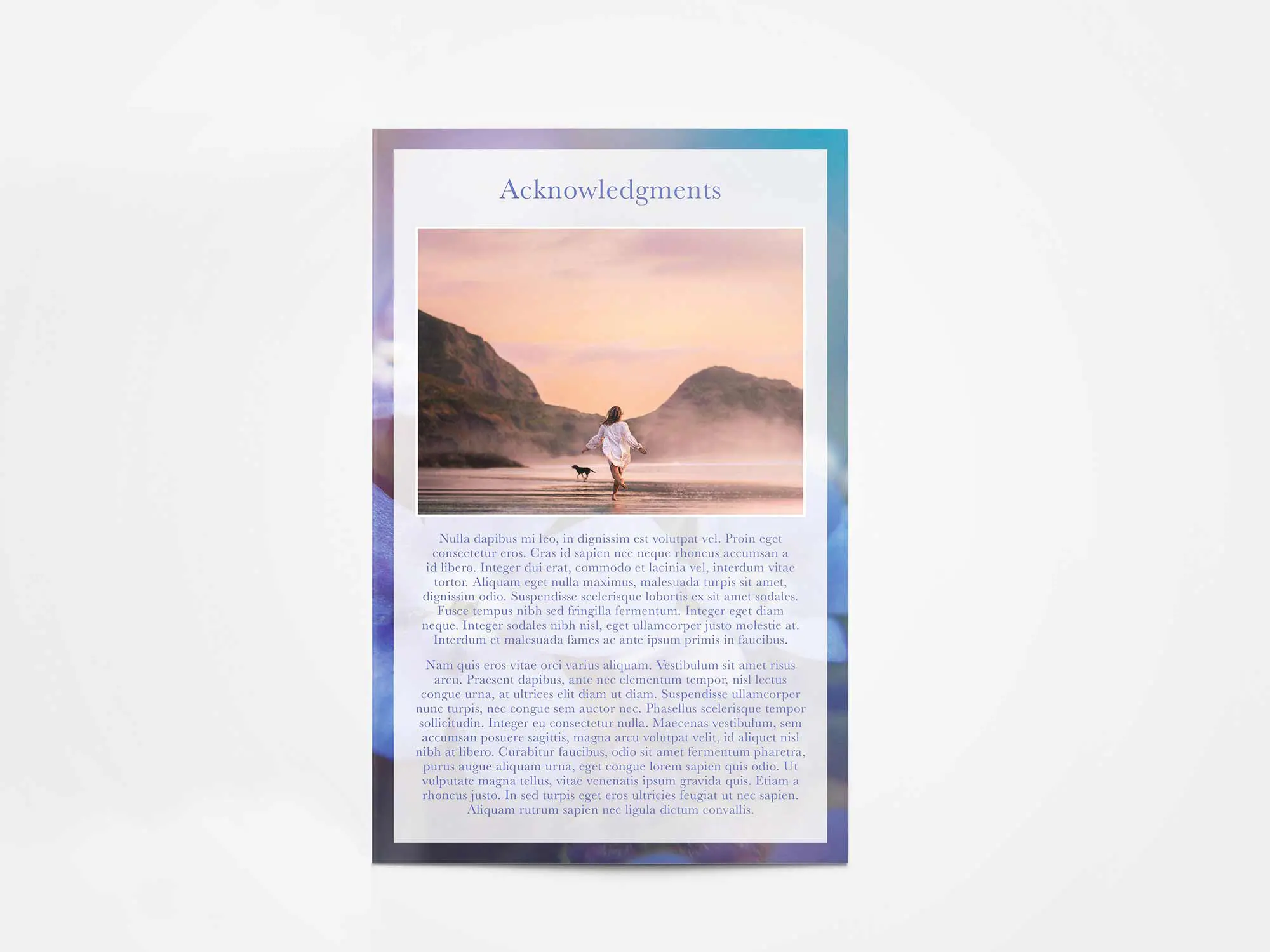 Half Text Page Style Sample