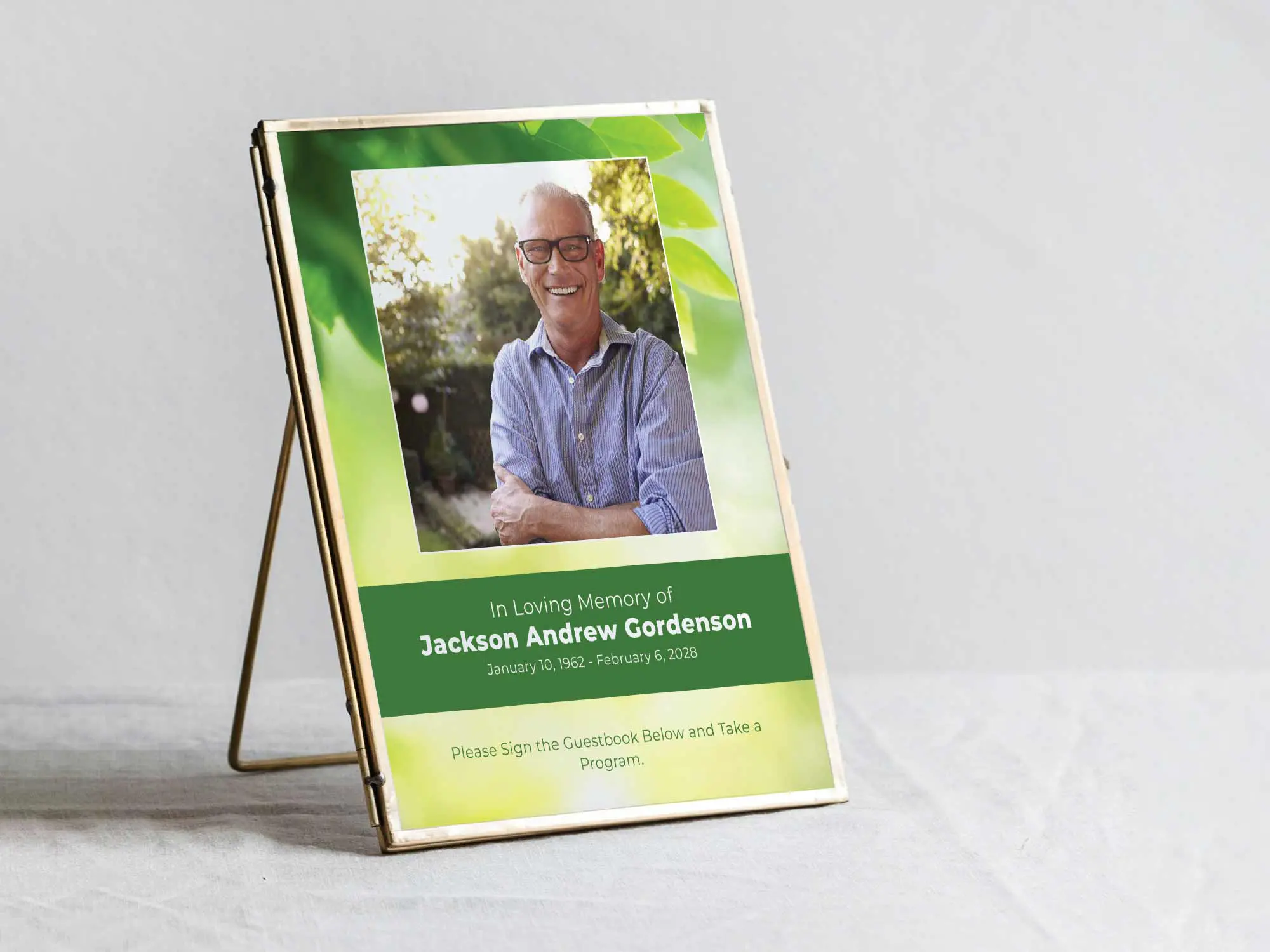 Table Sign in Frame