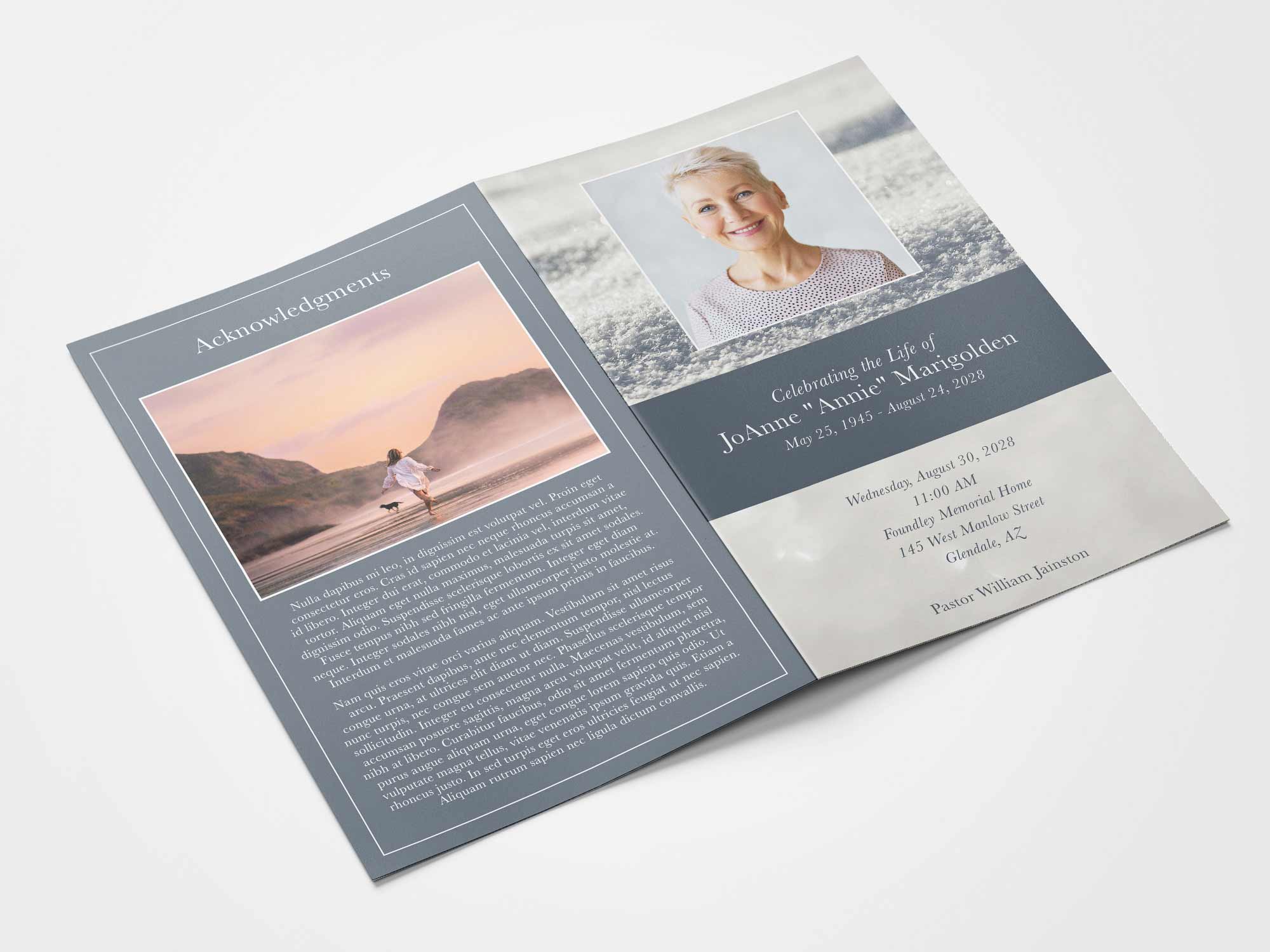 Standard Program Back Sample