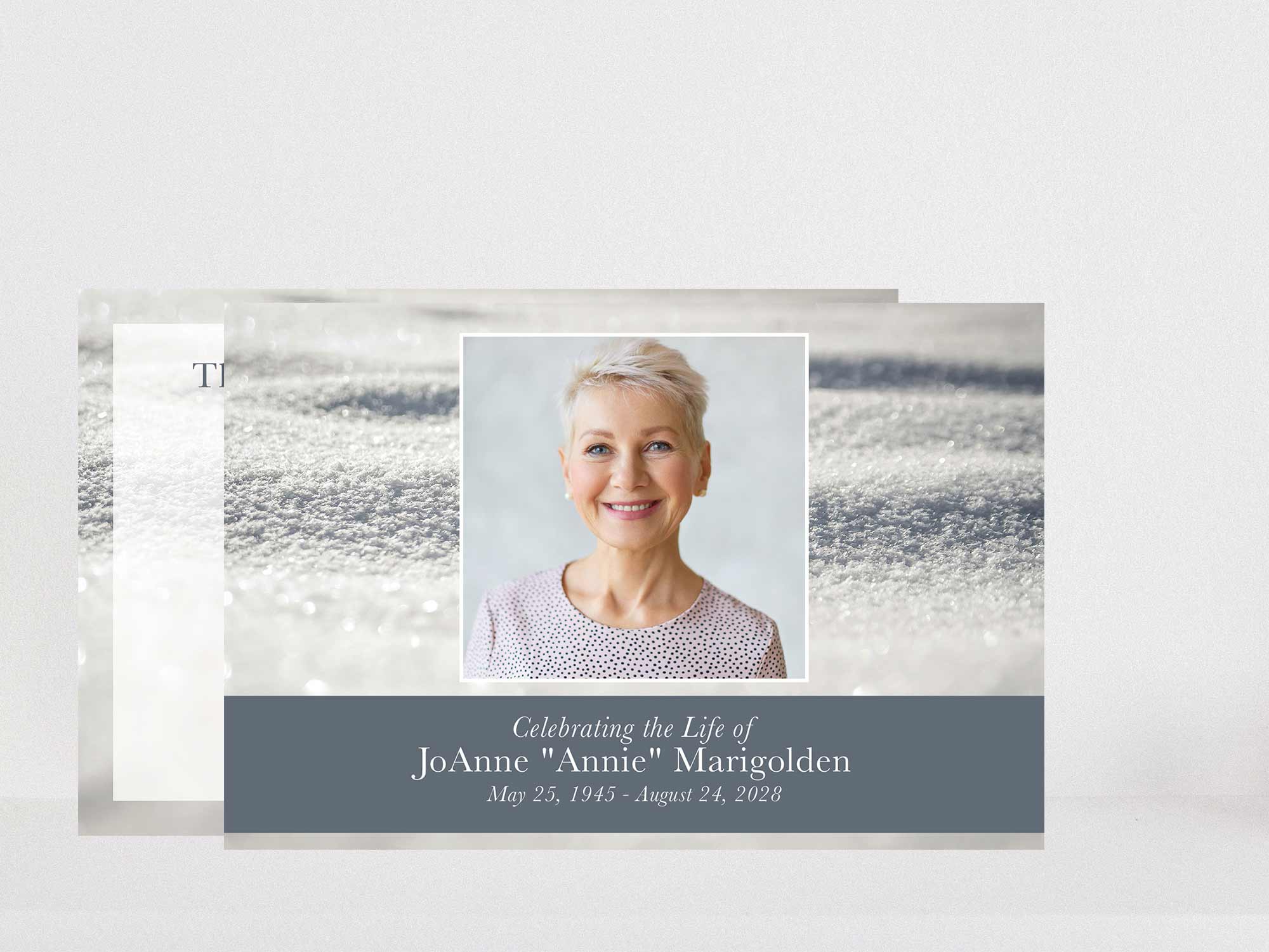 Thank You Card Front Sample