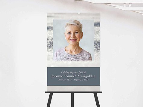 View Easel Sign Sample