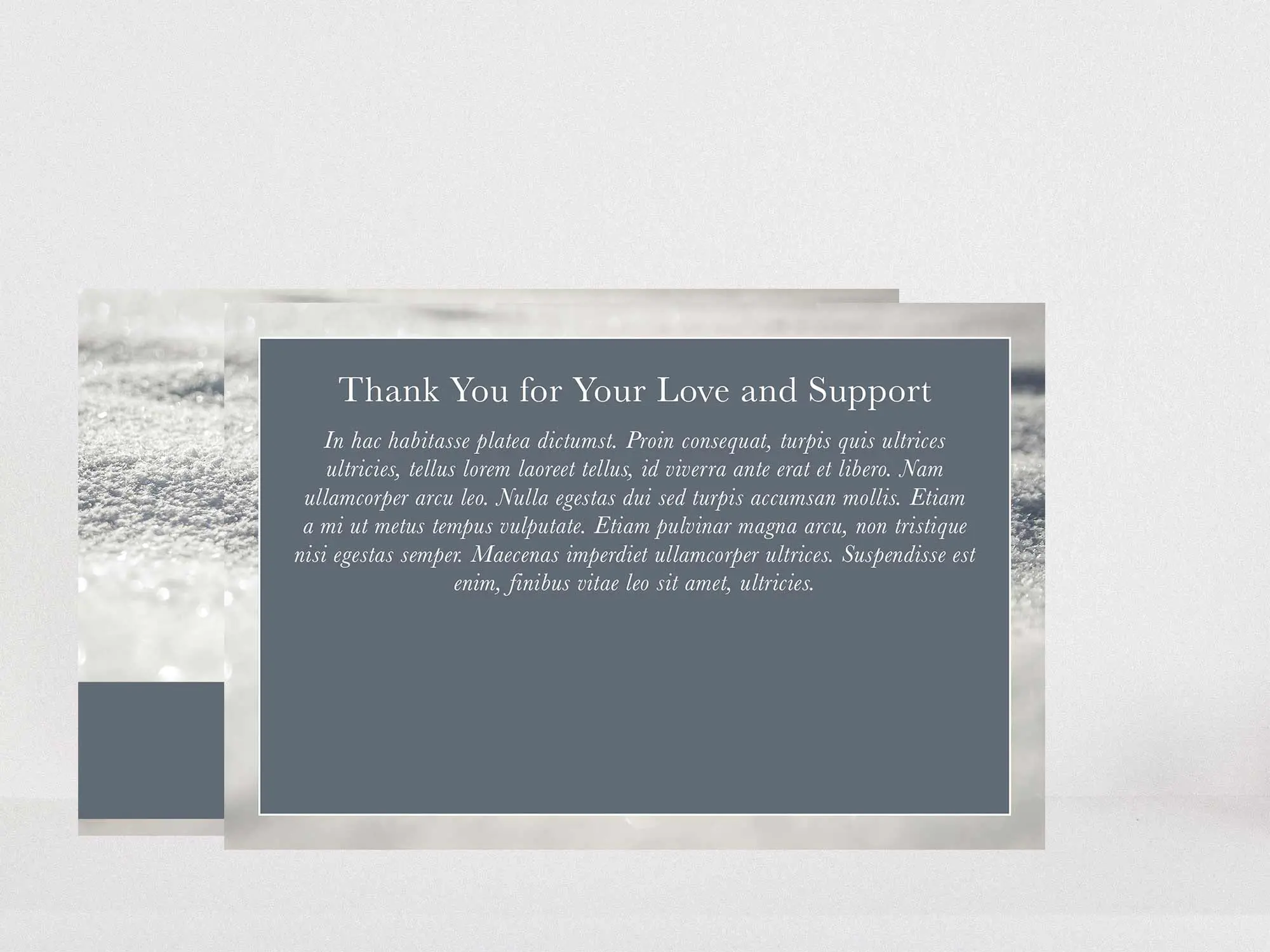 Thank You Card Back