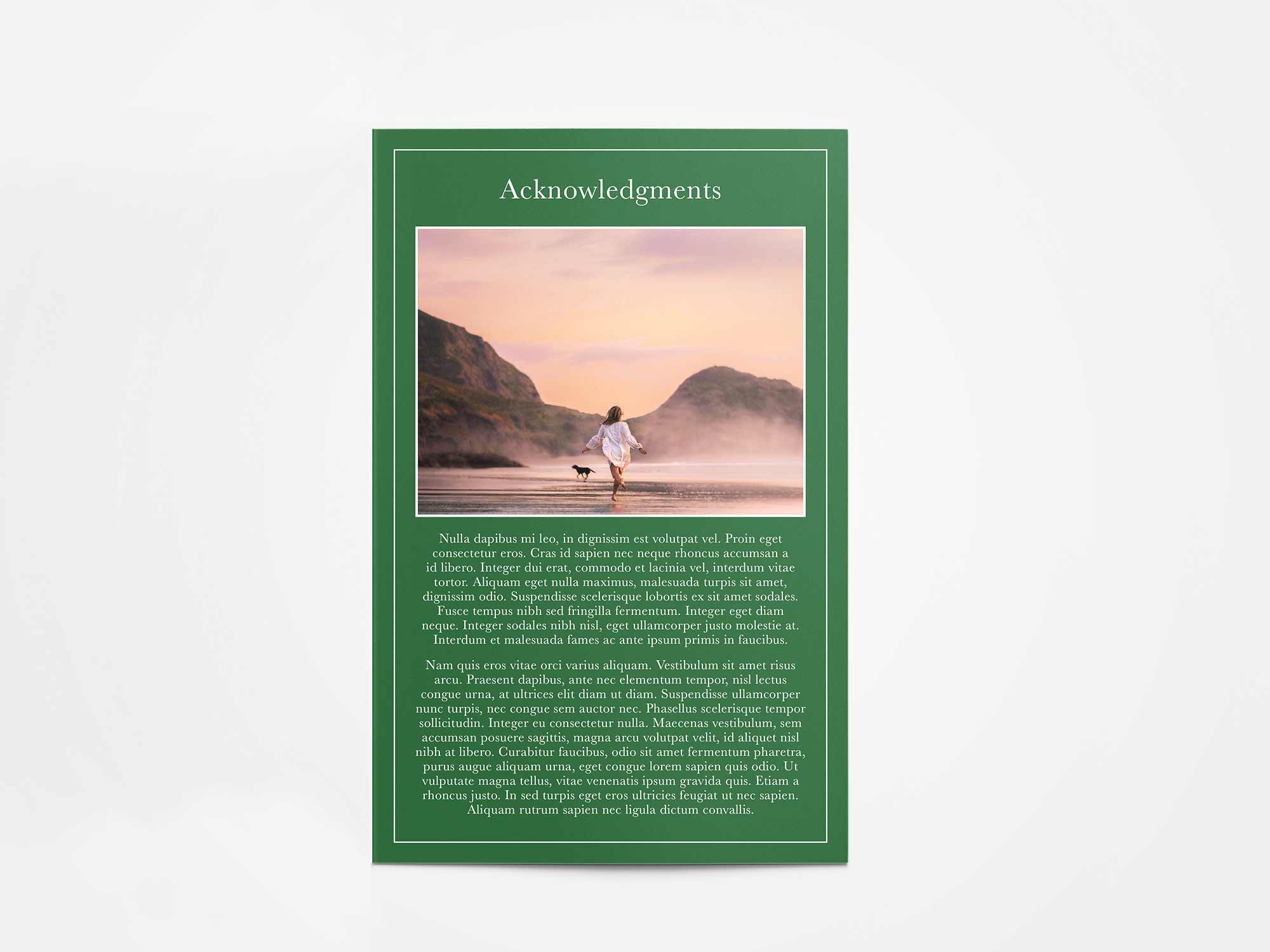 Program Card Back Sample