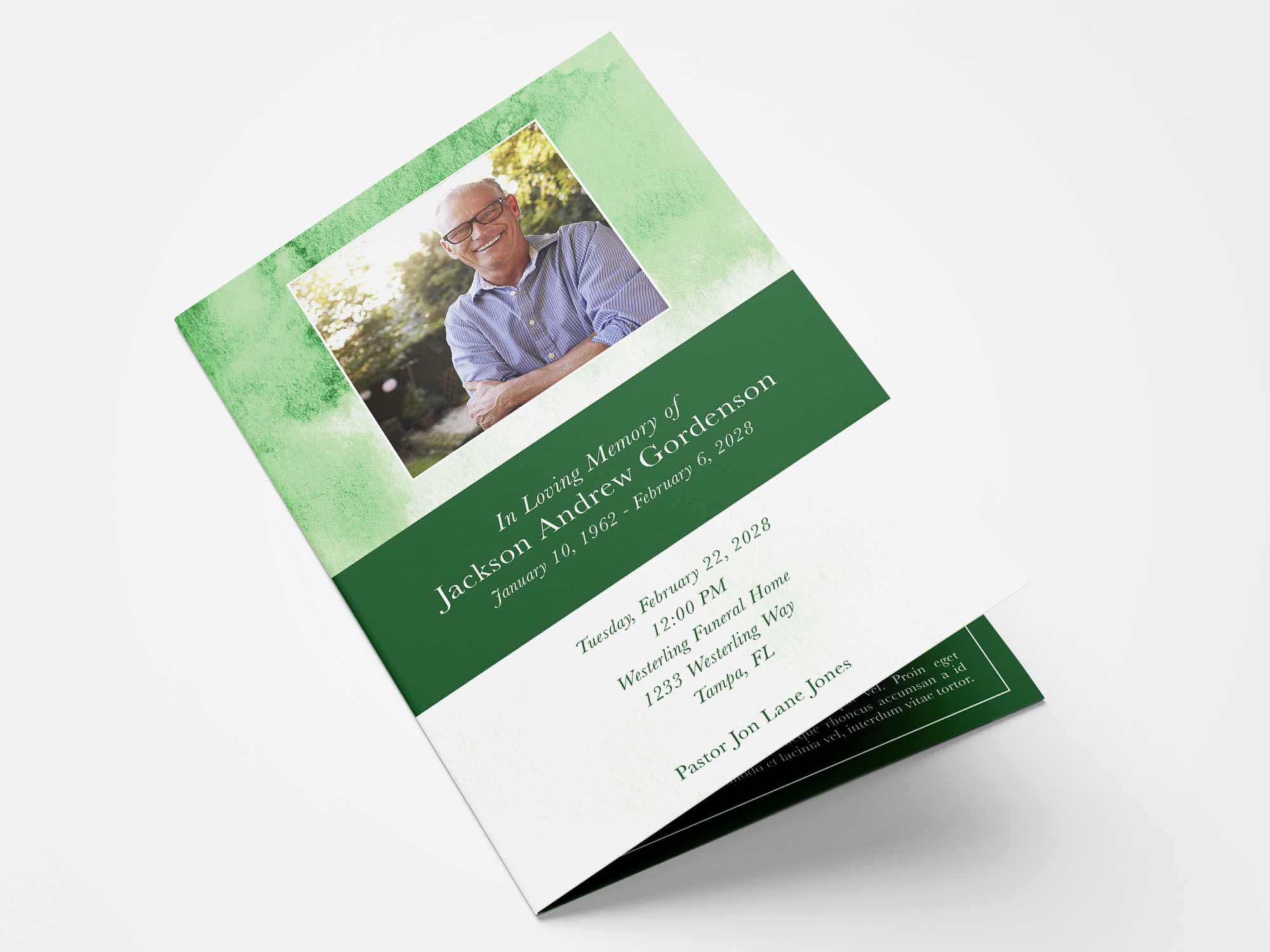 Standard Program Front Sample