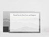 Thank You Card Back Blank