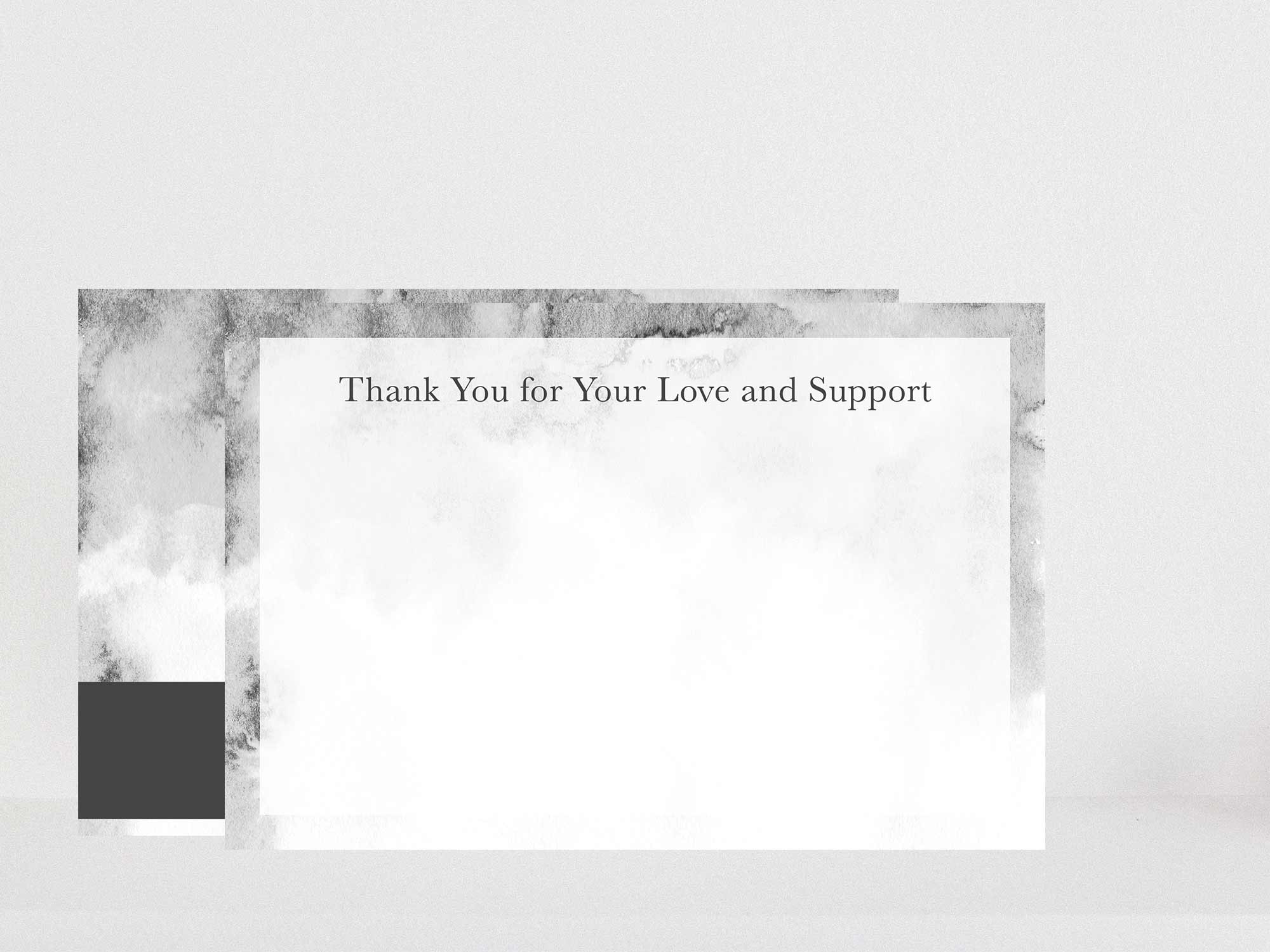 Thank You Card Back Blank Sample
