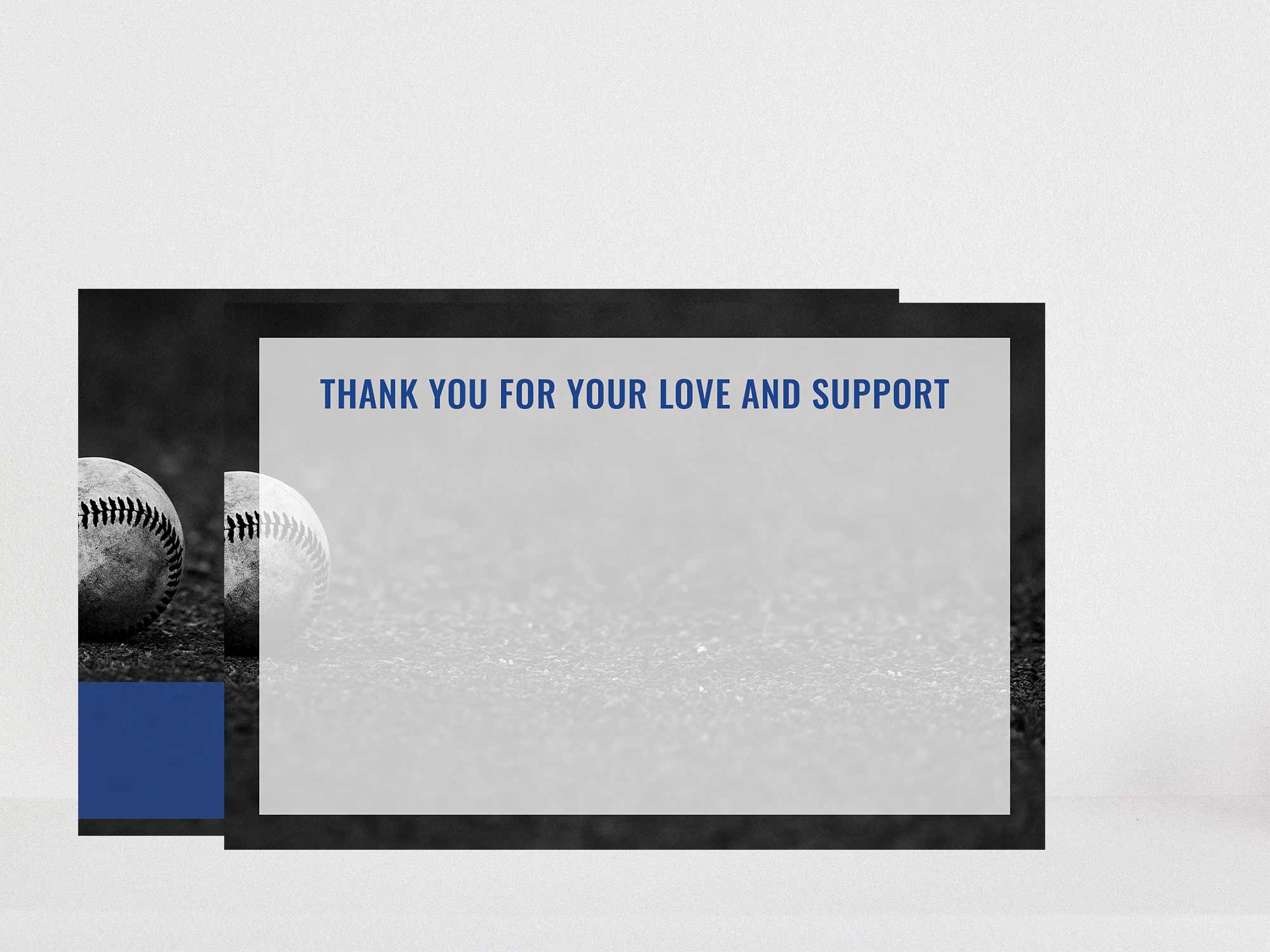 Thank You Card Back Blank Sample