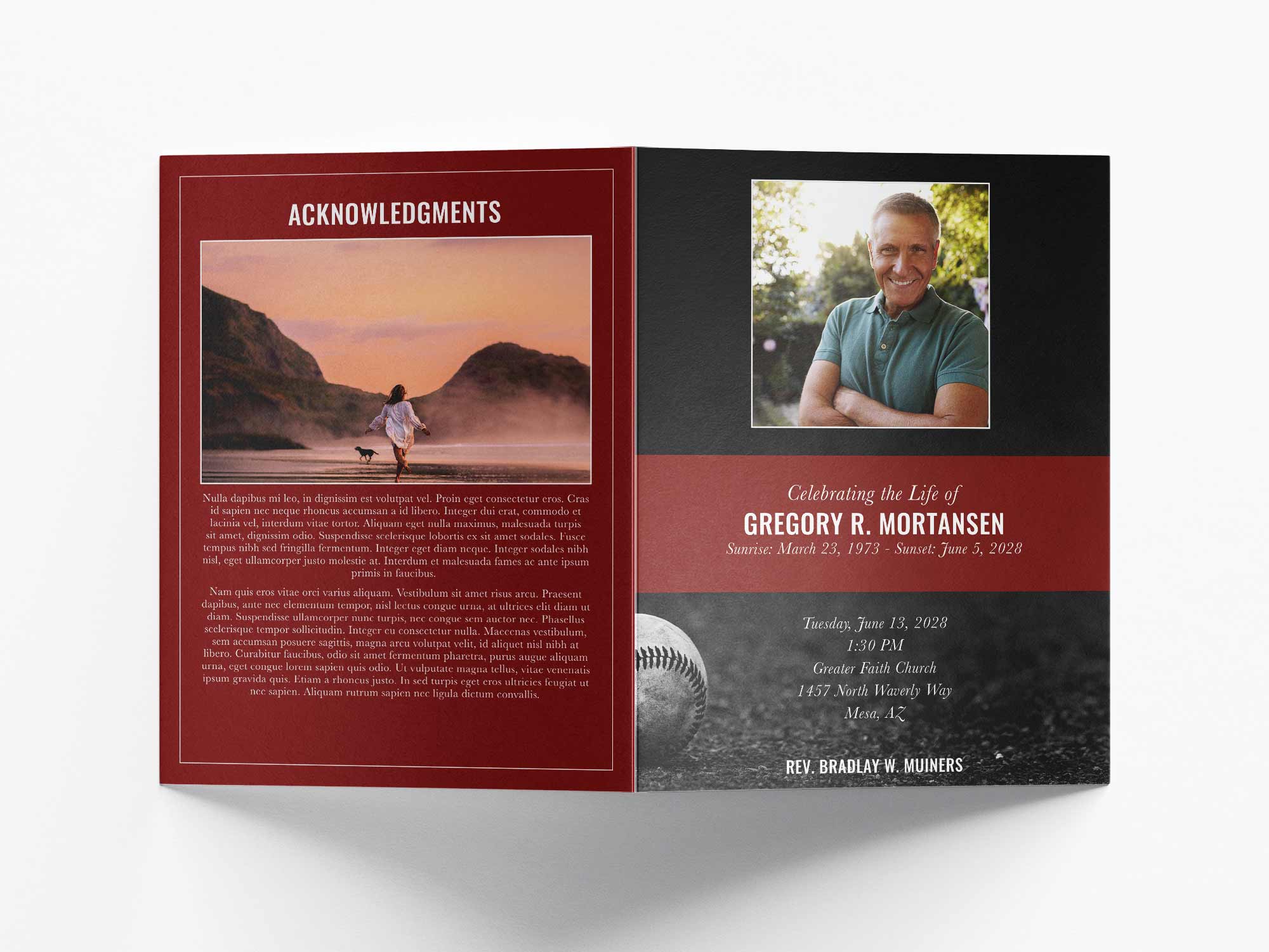 Large Program Back Sample