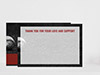 Thank You Card Back Blank