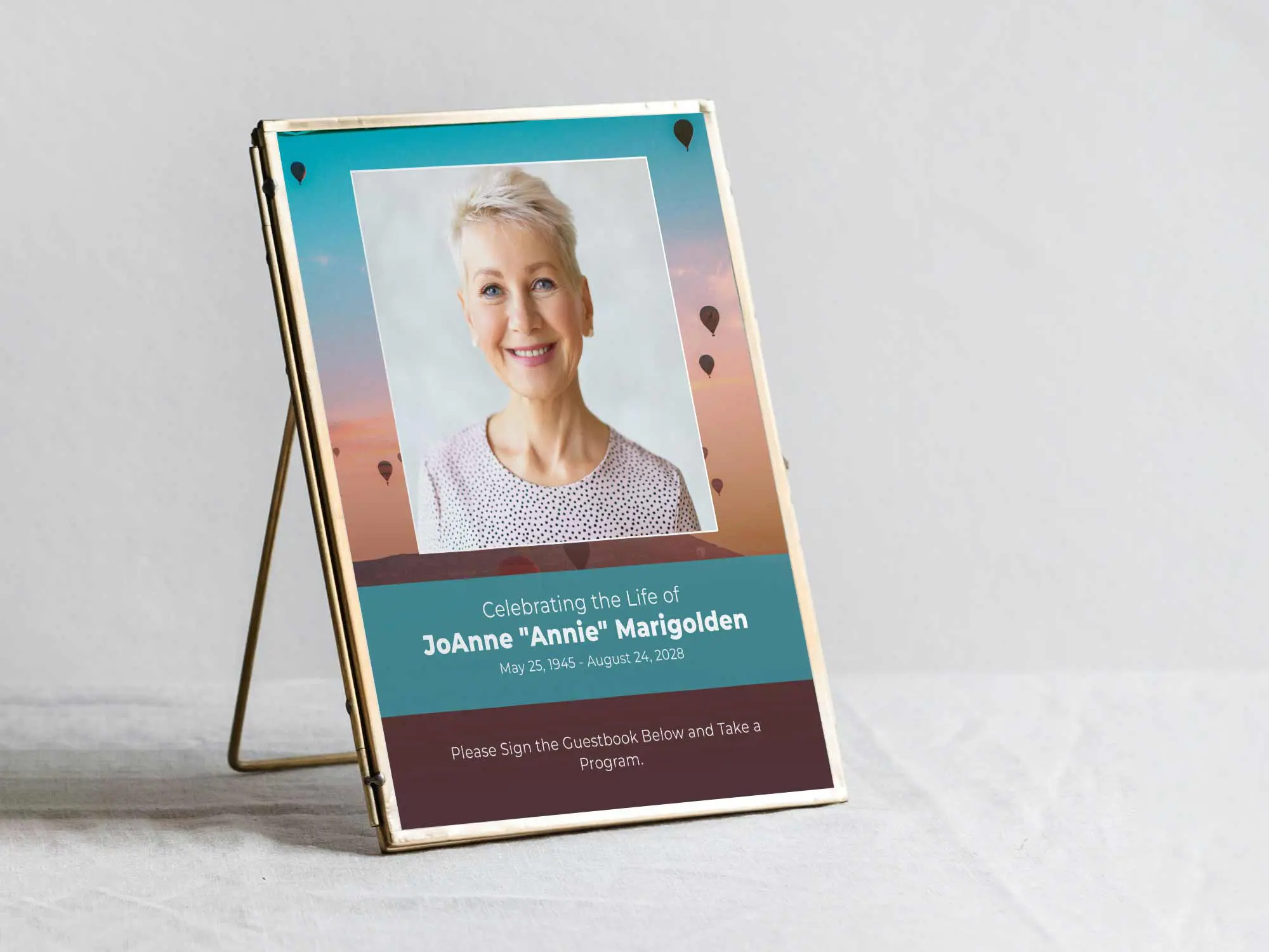 Table Sign in Frame