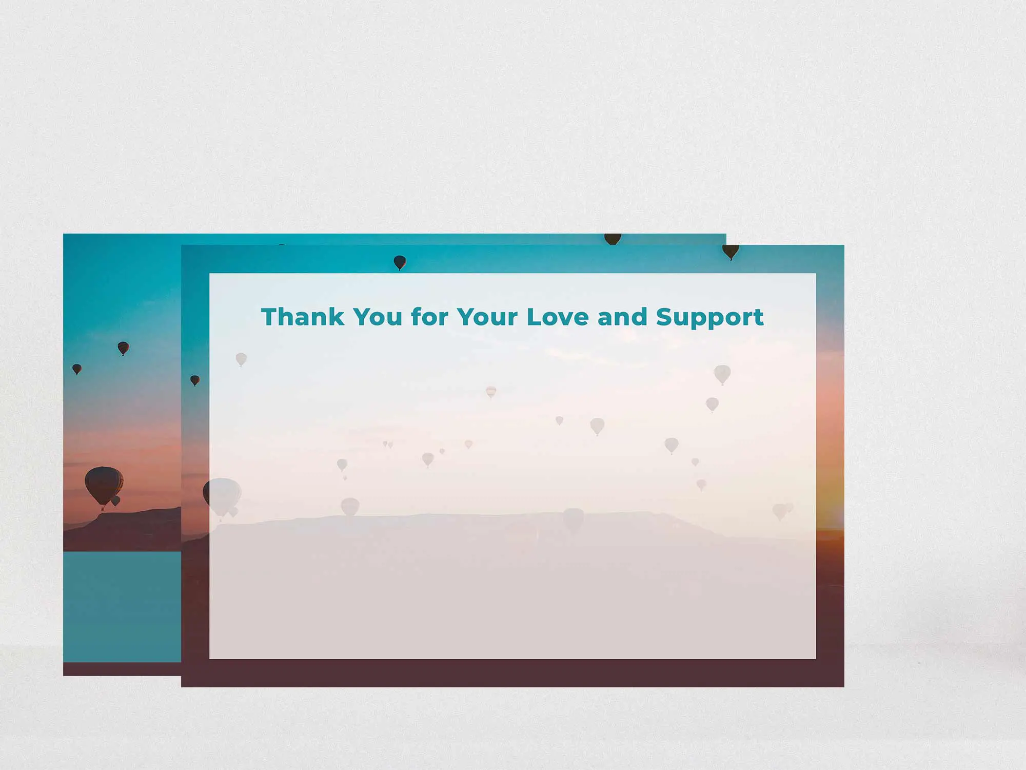 Thank You Card Back Blank