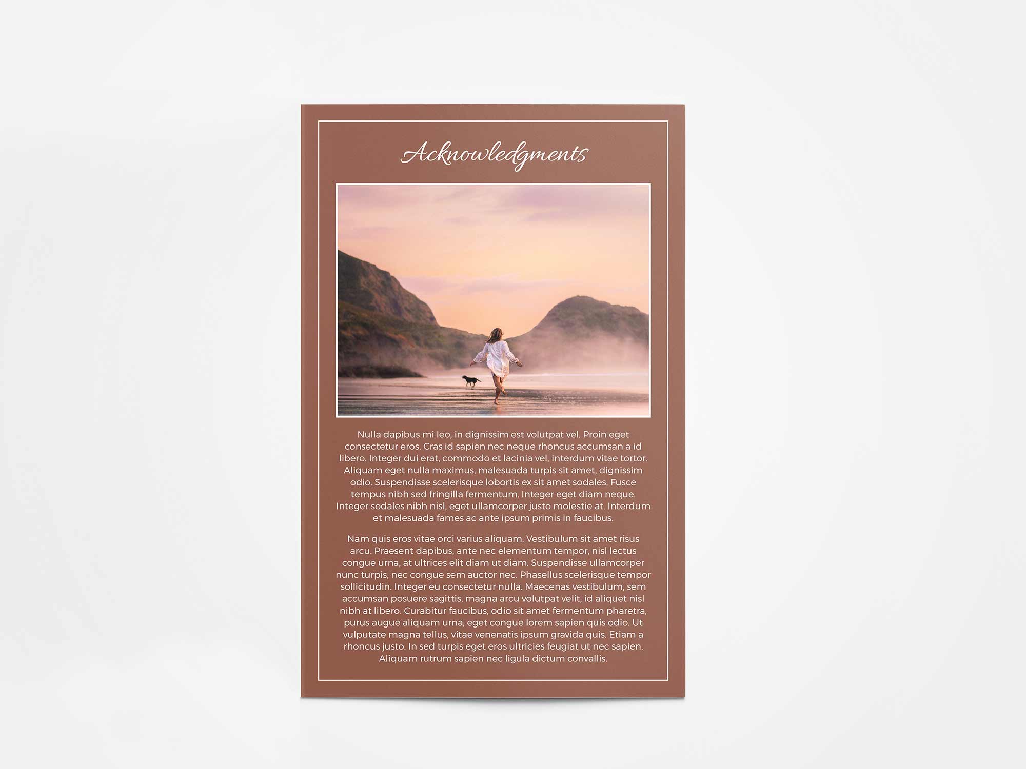 Program Card Back Sample