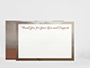 Thank You Card Back Blank