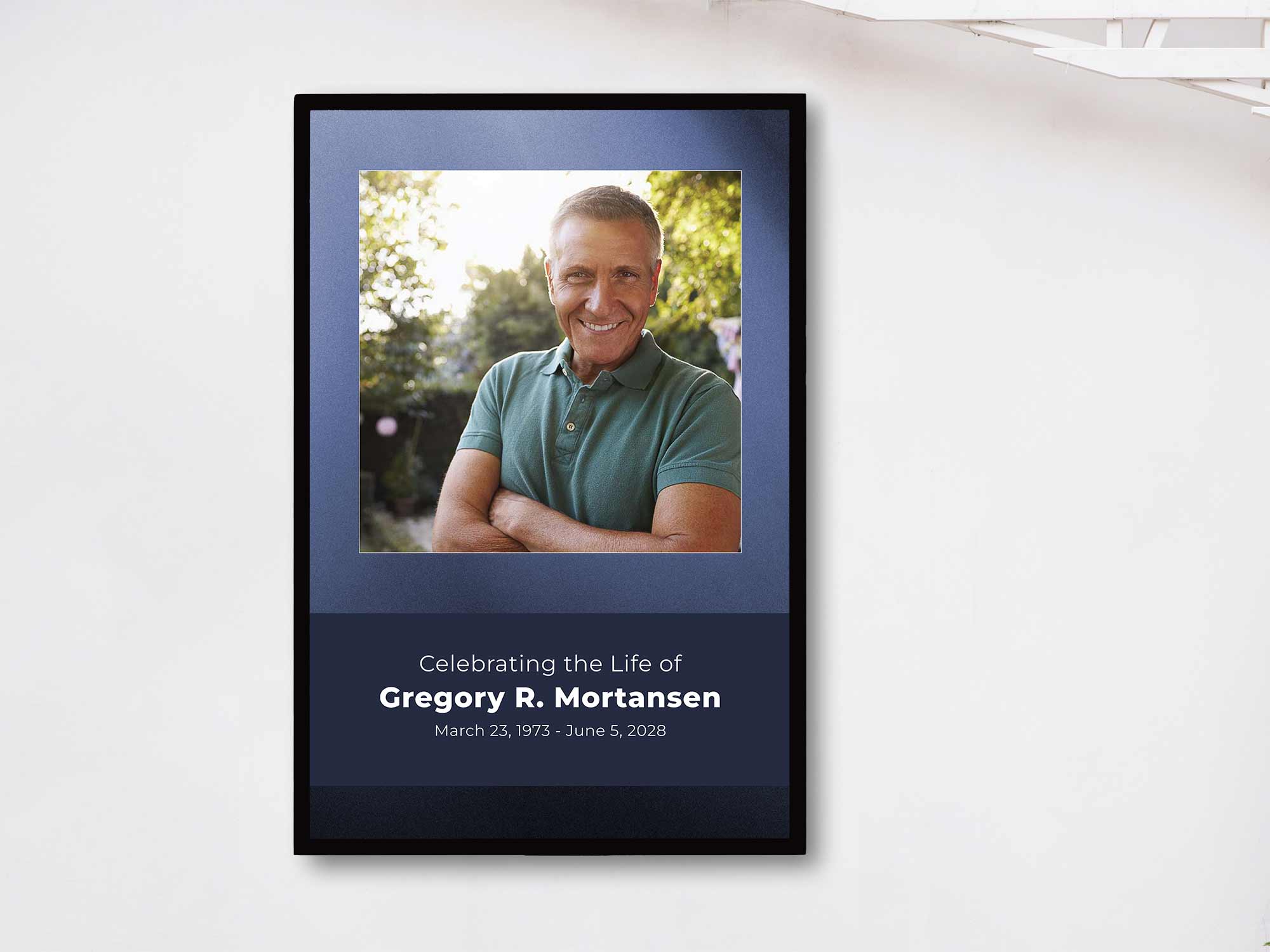 Easel Sign (In Frame) Sample