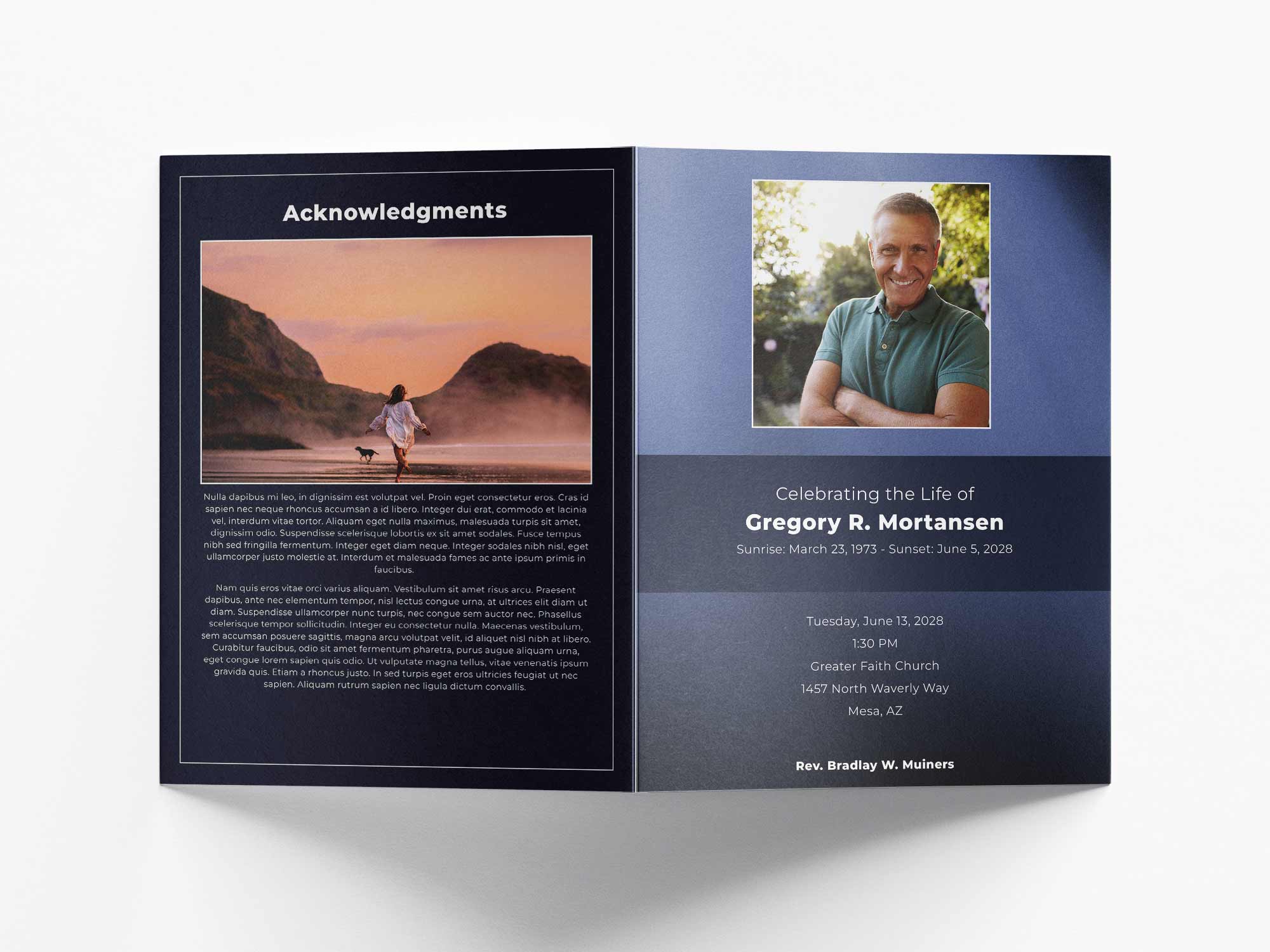 Large Program Back Sample