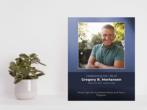 View Table Sign Sample