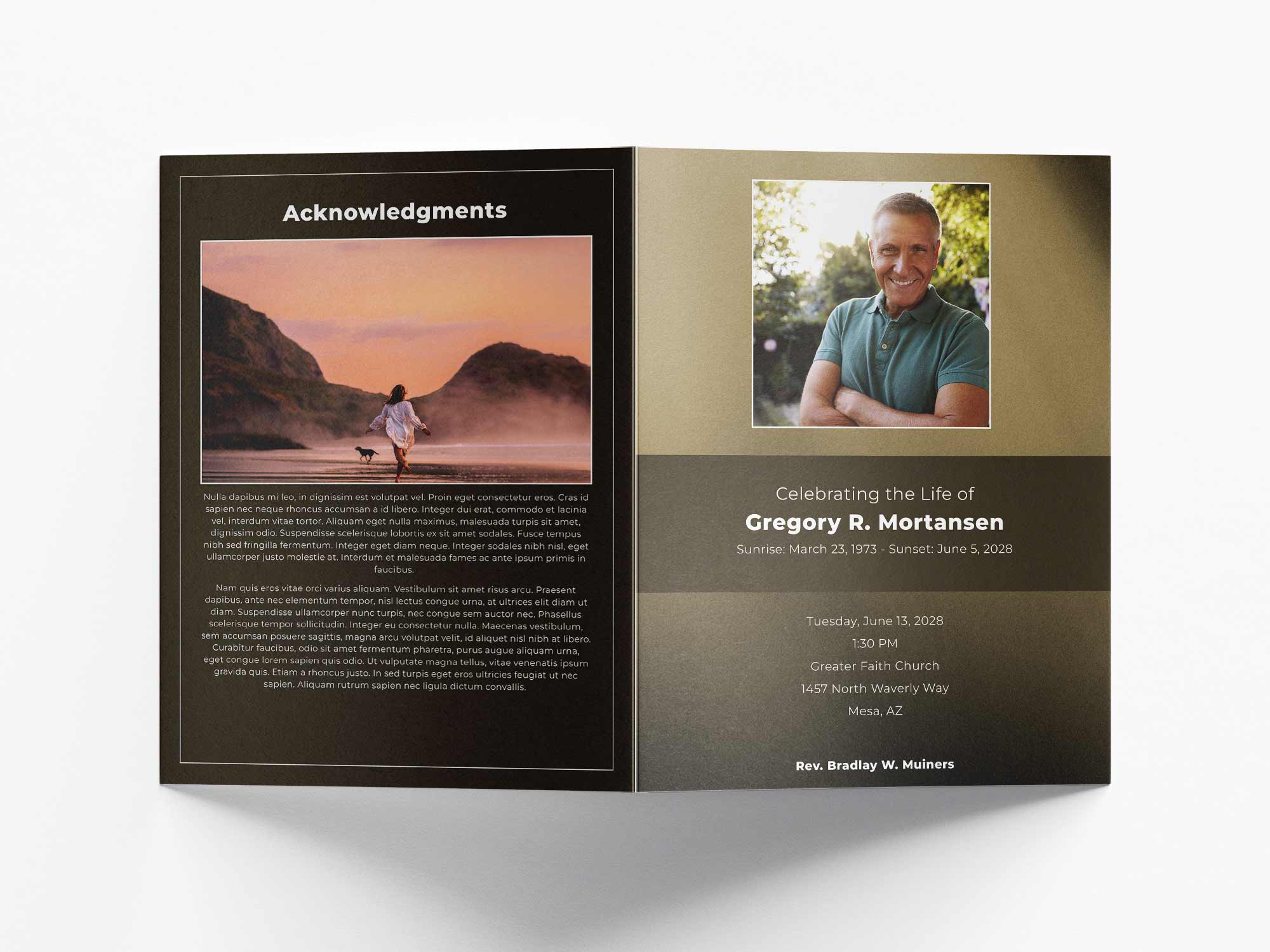 Large Program Back Sample