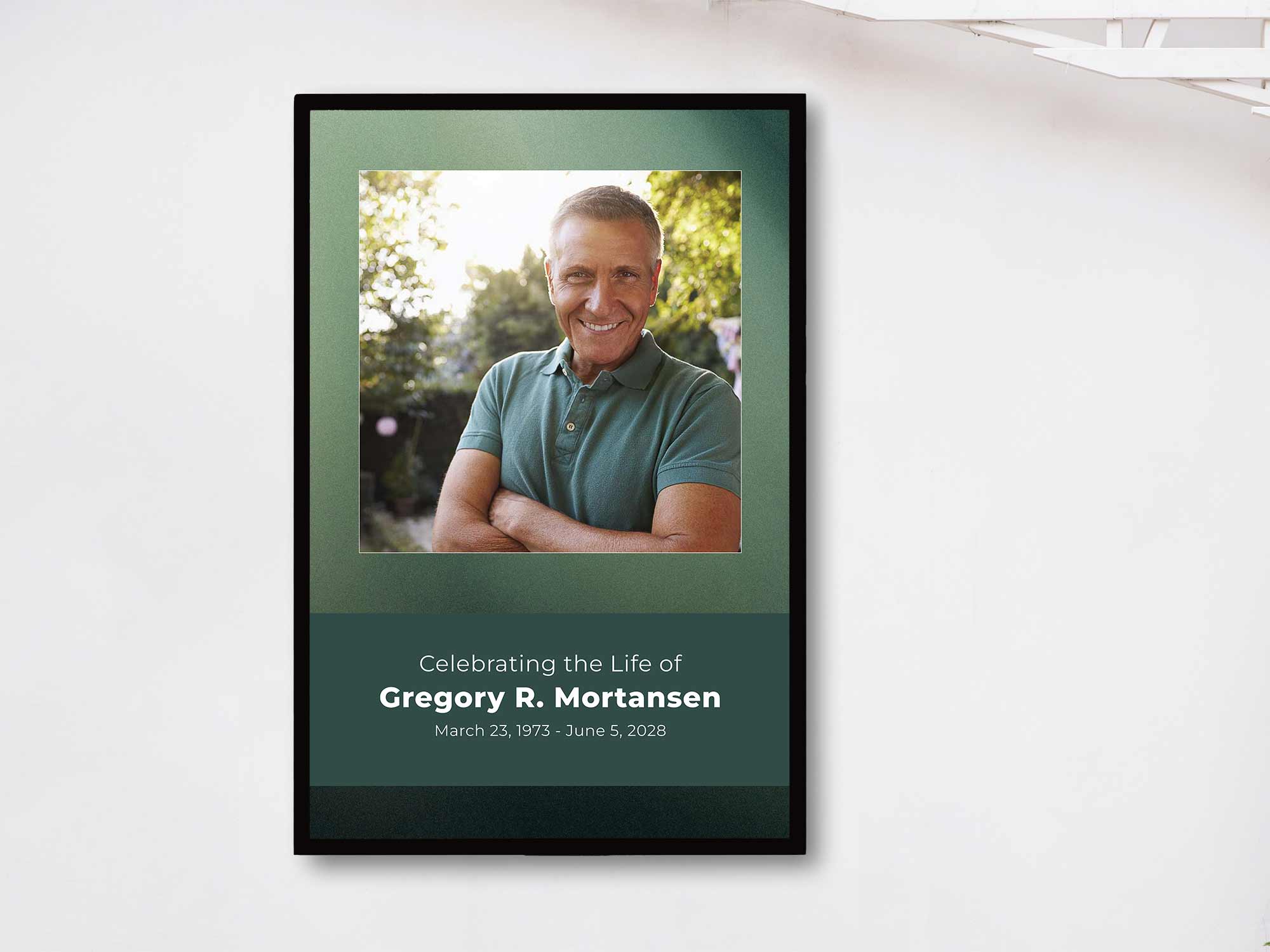 Easel Sign (In Frame) Sample