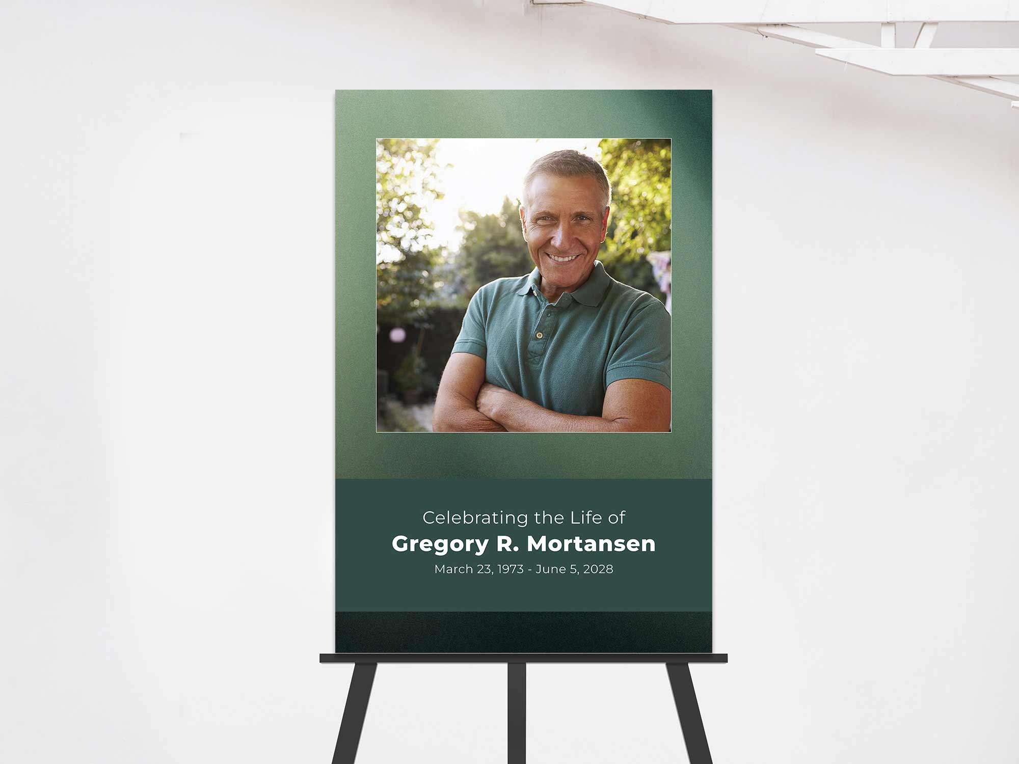 Easel Sign (On Easel) Sample