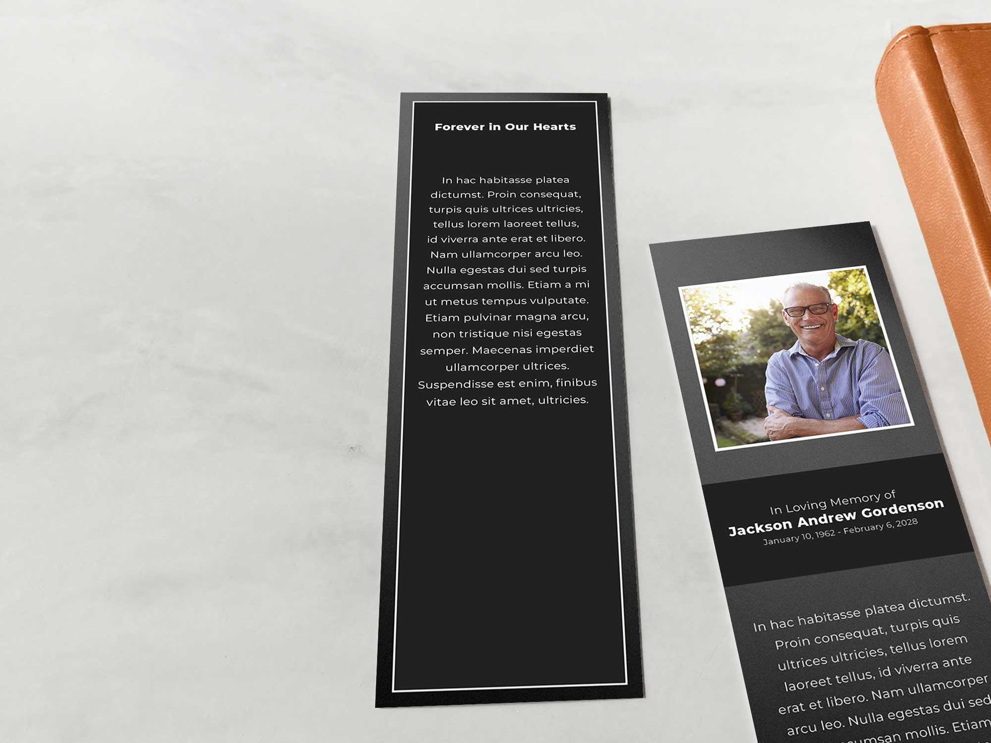 Bookmark Back Sample