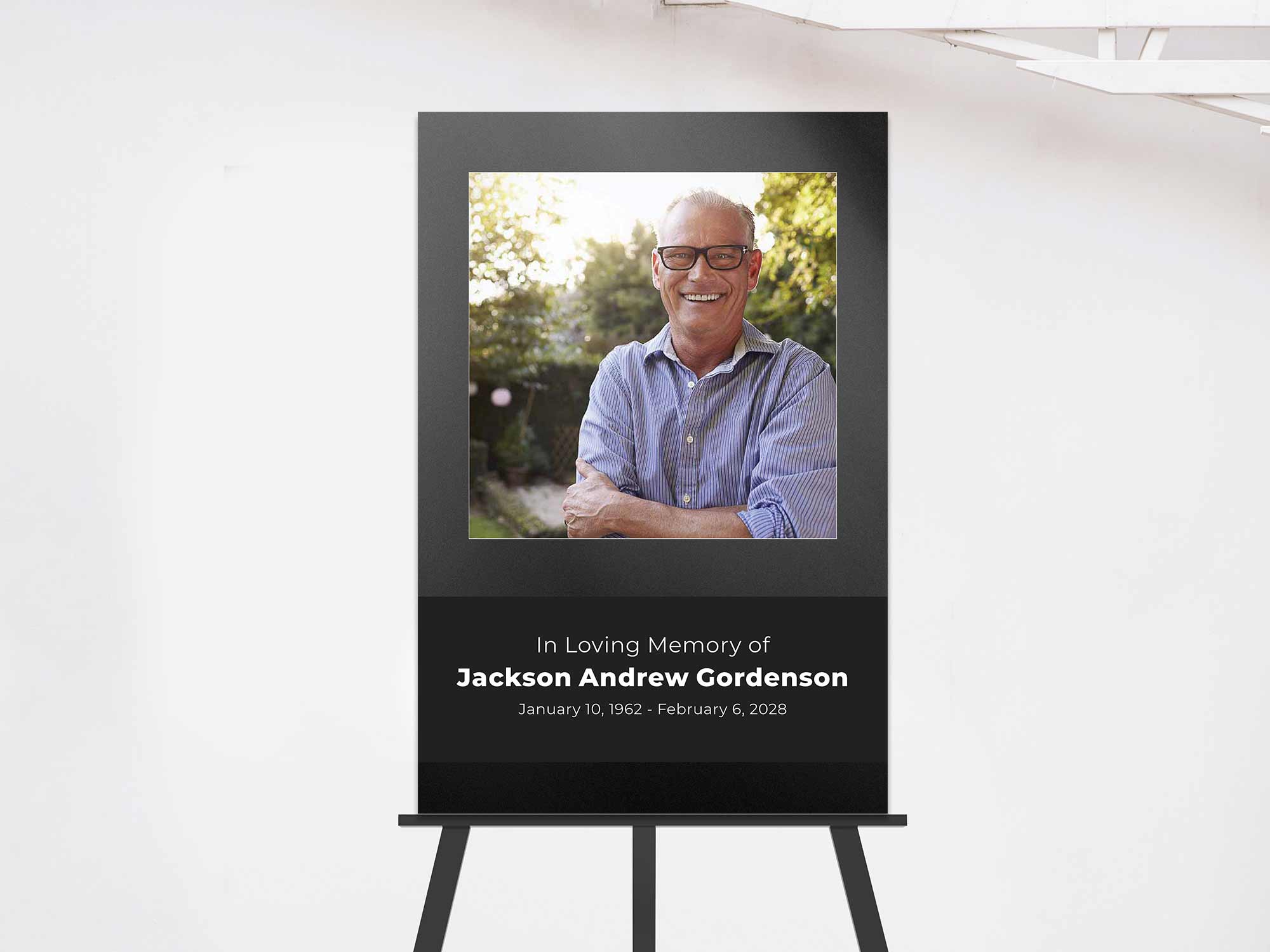 Easel Sign (On Easel) Sample