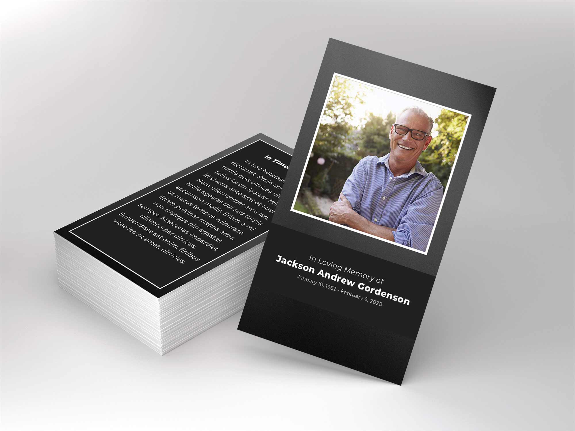 Prayer Card Front Sample