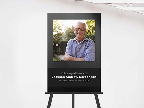 View Easel Sign Sample