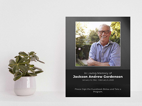 View Table Sign Sample