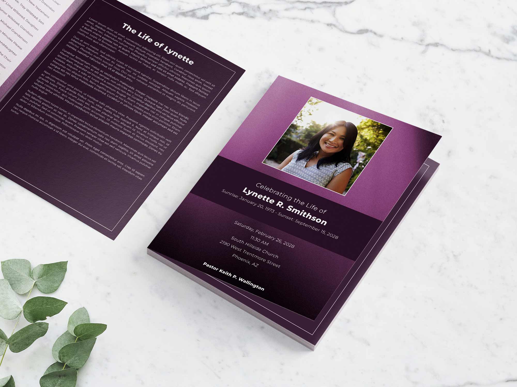 Large Program Front Sample