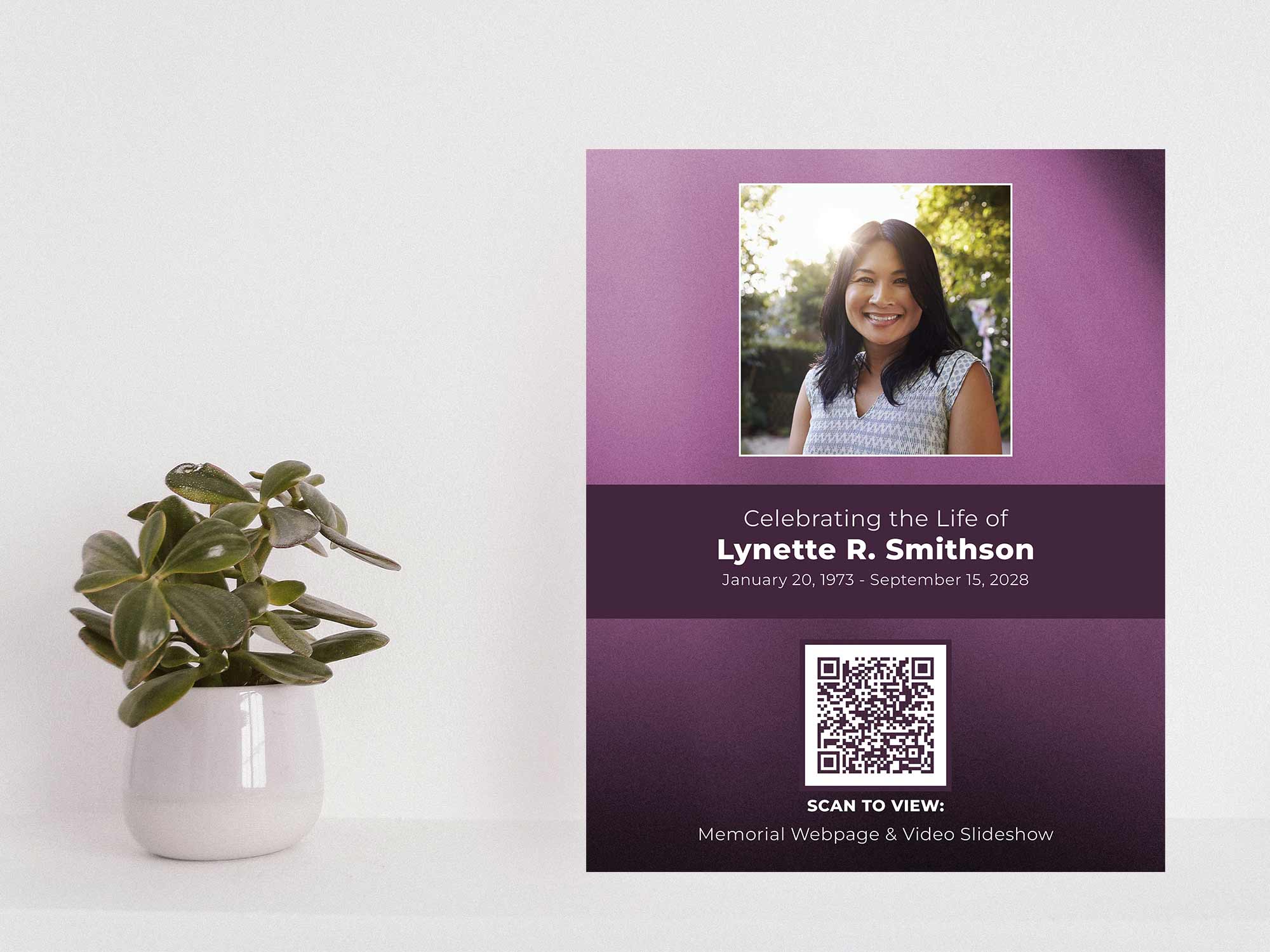 QR Table Sign Sample