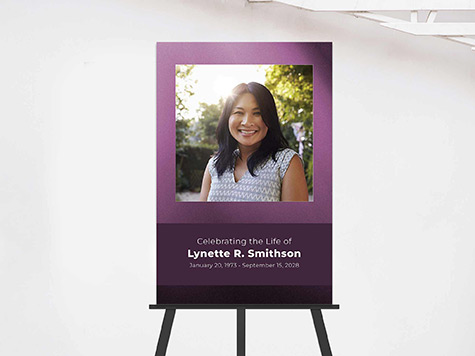 View Easel Sign Sample