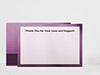 Thank You Card Back Blank