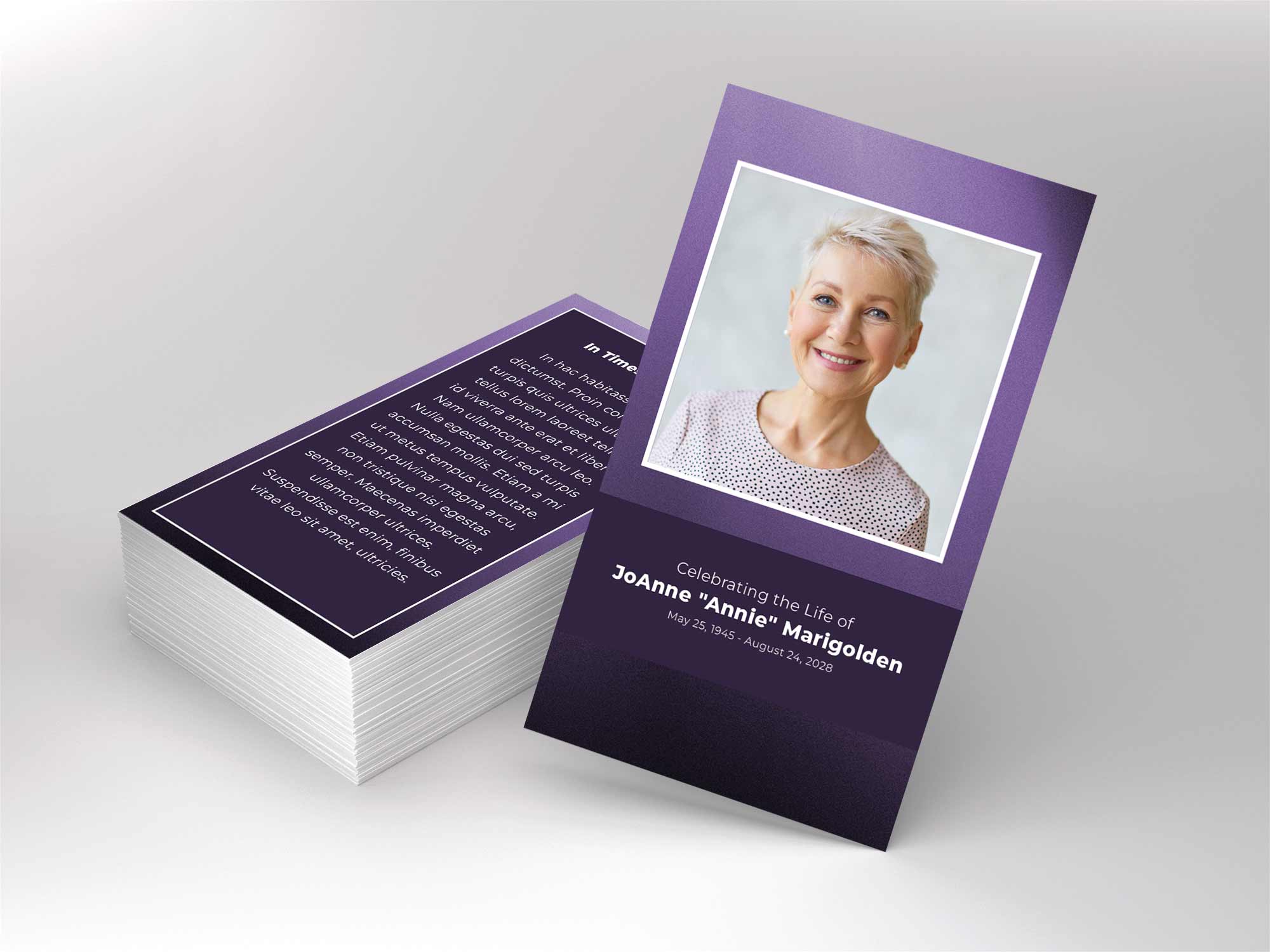 Prayer Card Front Sample