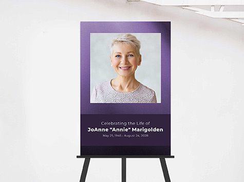 View Easel Sign Sample