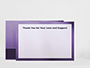 Thank You Card Back Blank