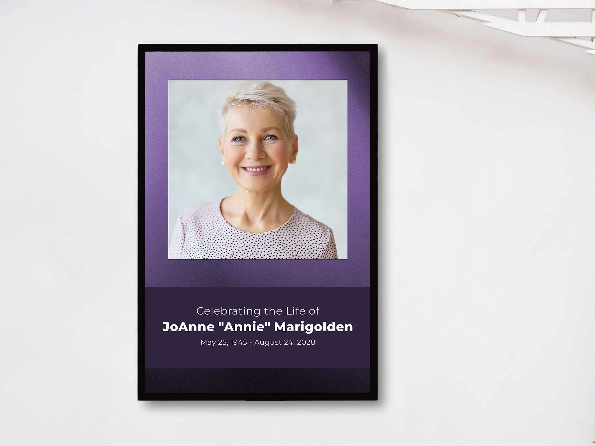Easel Sign (In Frame)