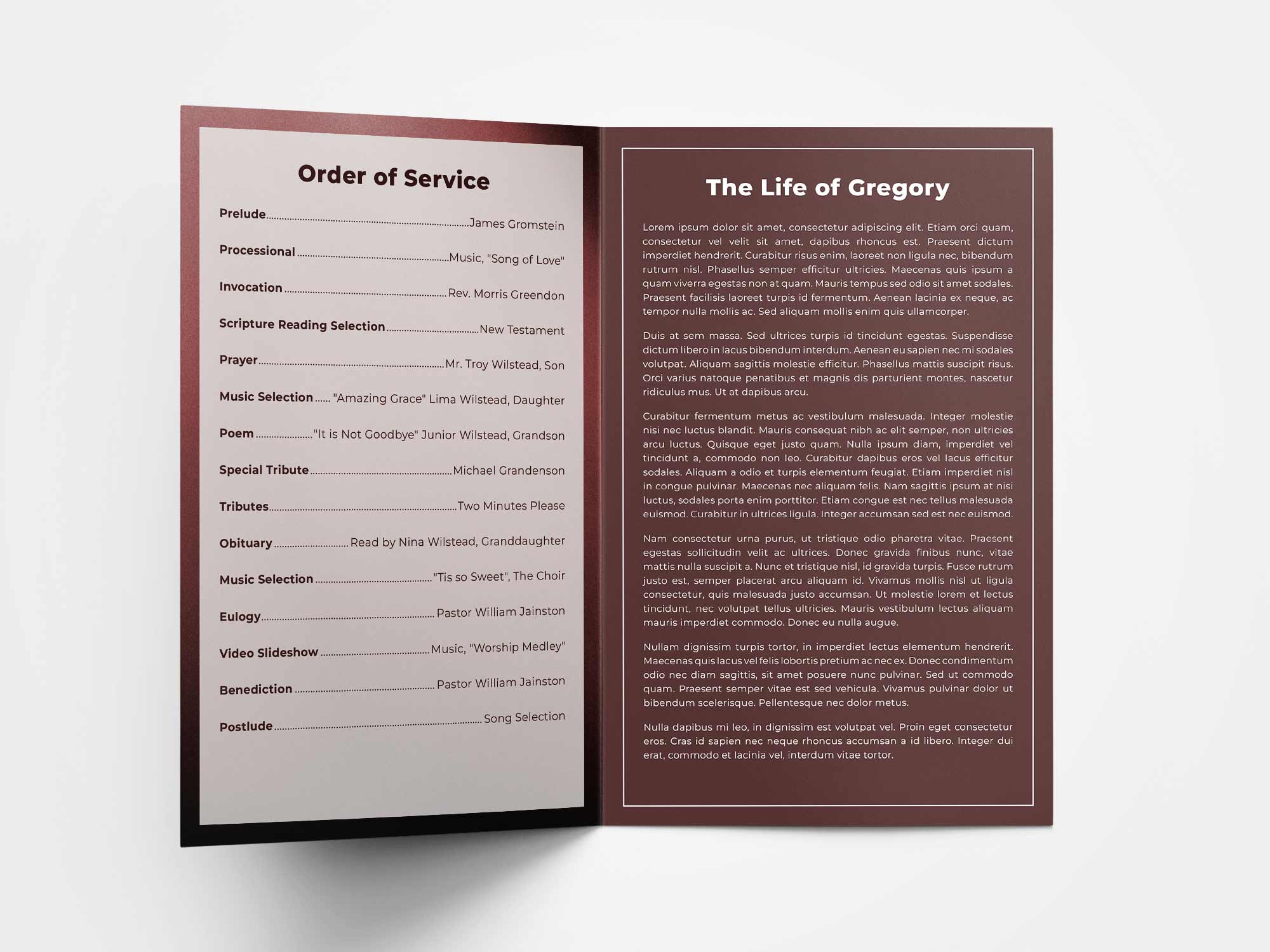 Standard Program Inside Sample