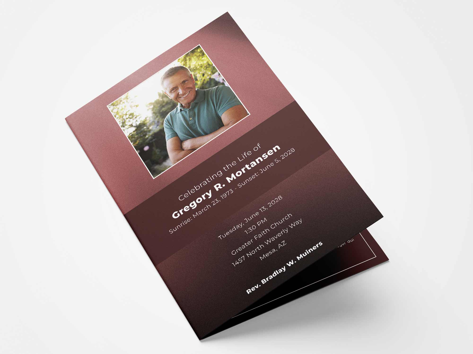 Standard Program Front Sample