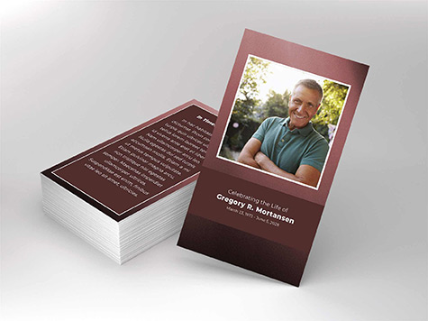 View Prayer Card Sample