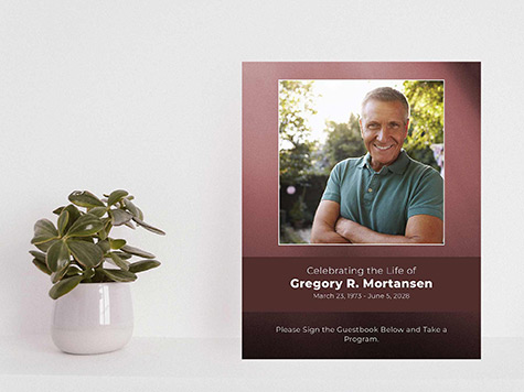 View Table Sign Sample