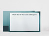Thank You Card Back Blank