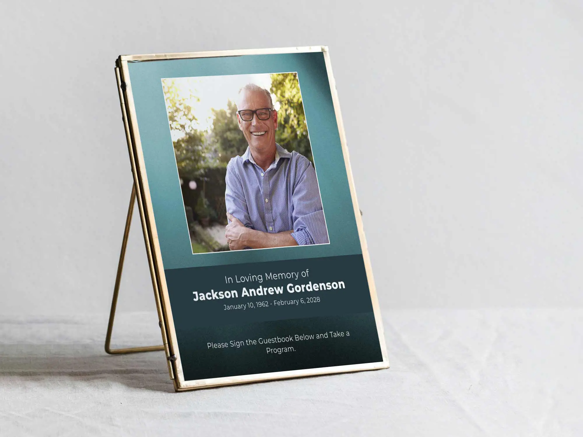 Table Sign in Frame