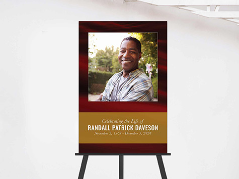 View Easel Sign Sample