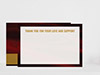 Thank You Card Back Blank